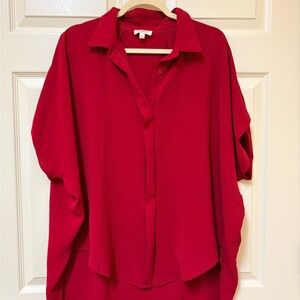 Umgee Scarlet Button-Down Blouse